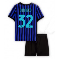 Inter Milan Federico Dimarco #32 Domáci Detský futbalový dres 2025-26 Krátky Rukáv (+ trenírky)